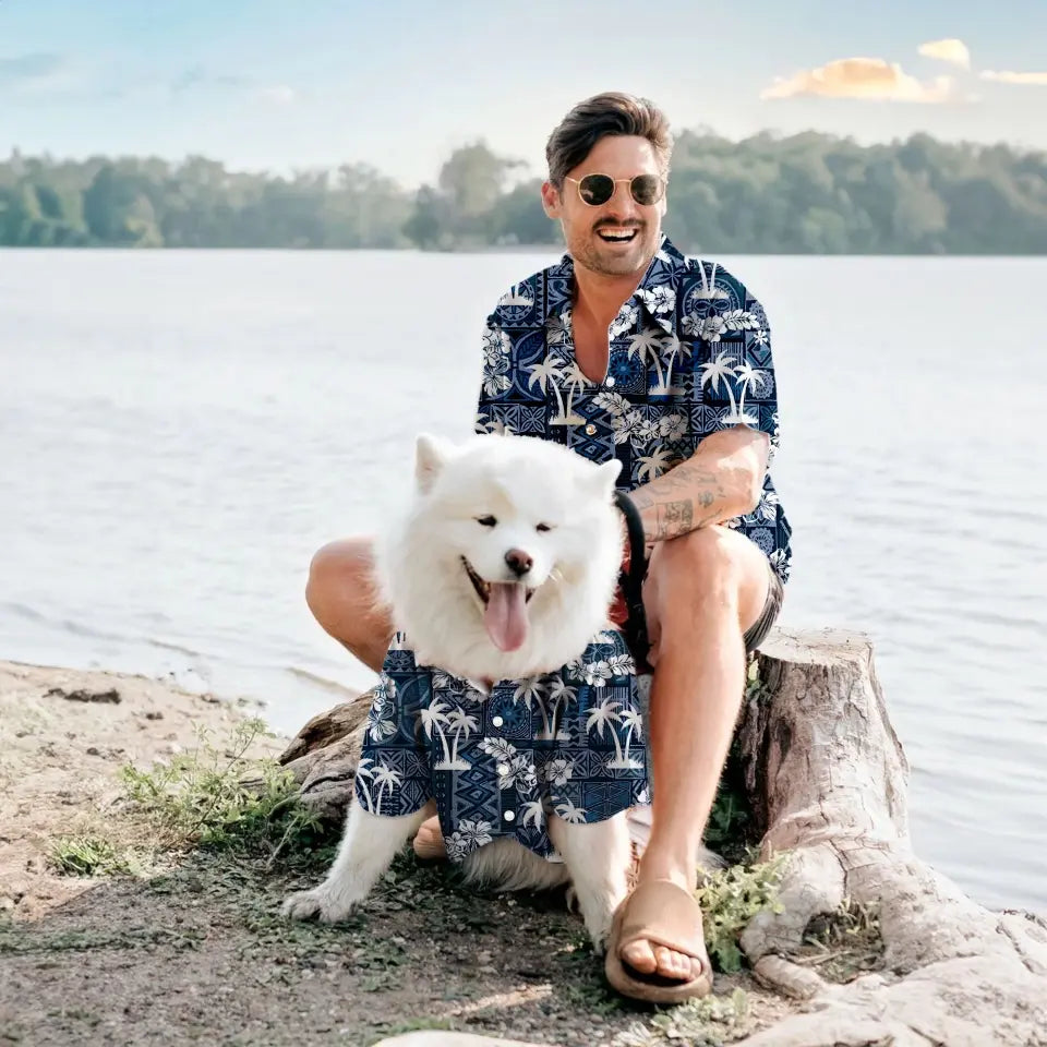 Matching Pet And Owner Button Shirt