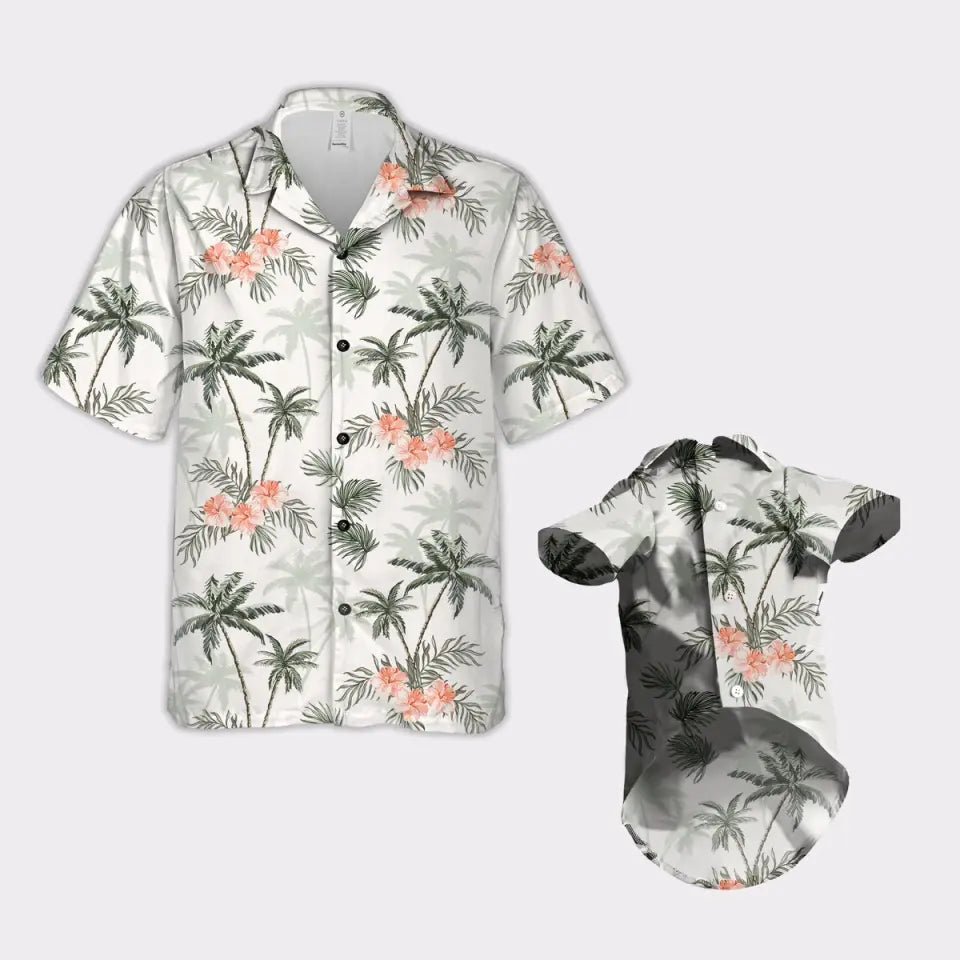 Matching Pet And Owner Button Shirt