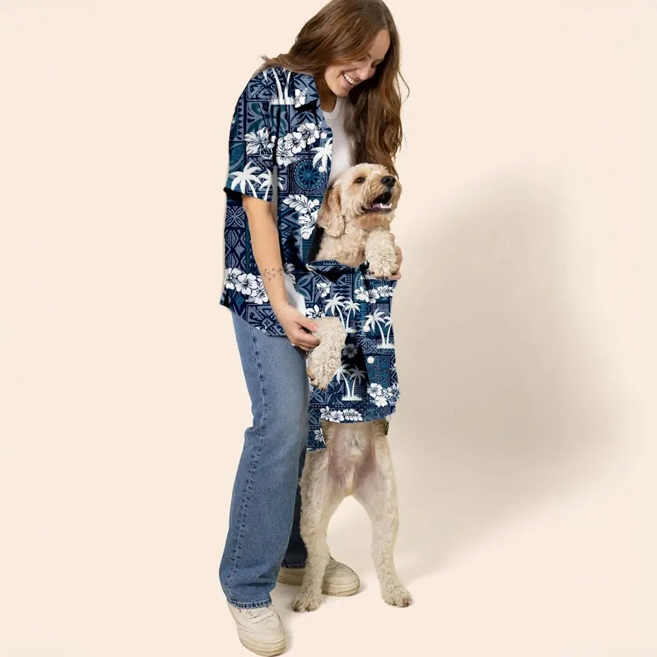 Matching Pet And Owner Button Shirt