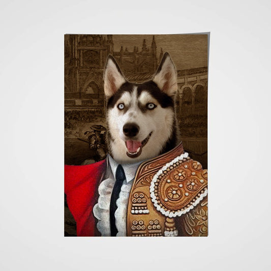 The Bull Fighter Custom Pet Portrait Poster - Noble Pawtrait