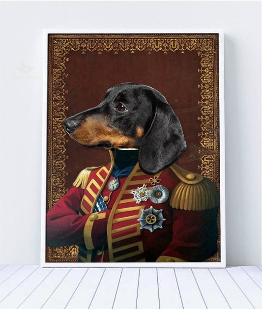 The Pilus Prior Custom Pet Portrait - Noble Pawtrait