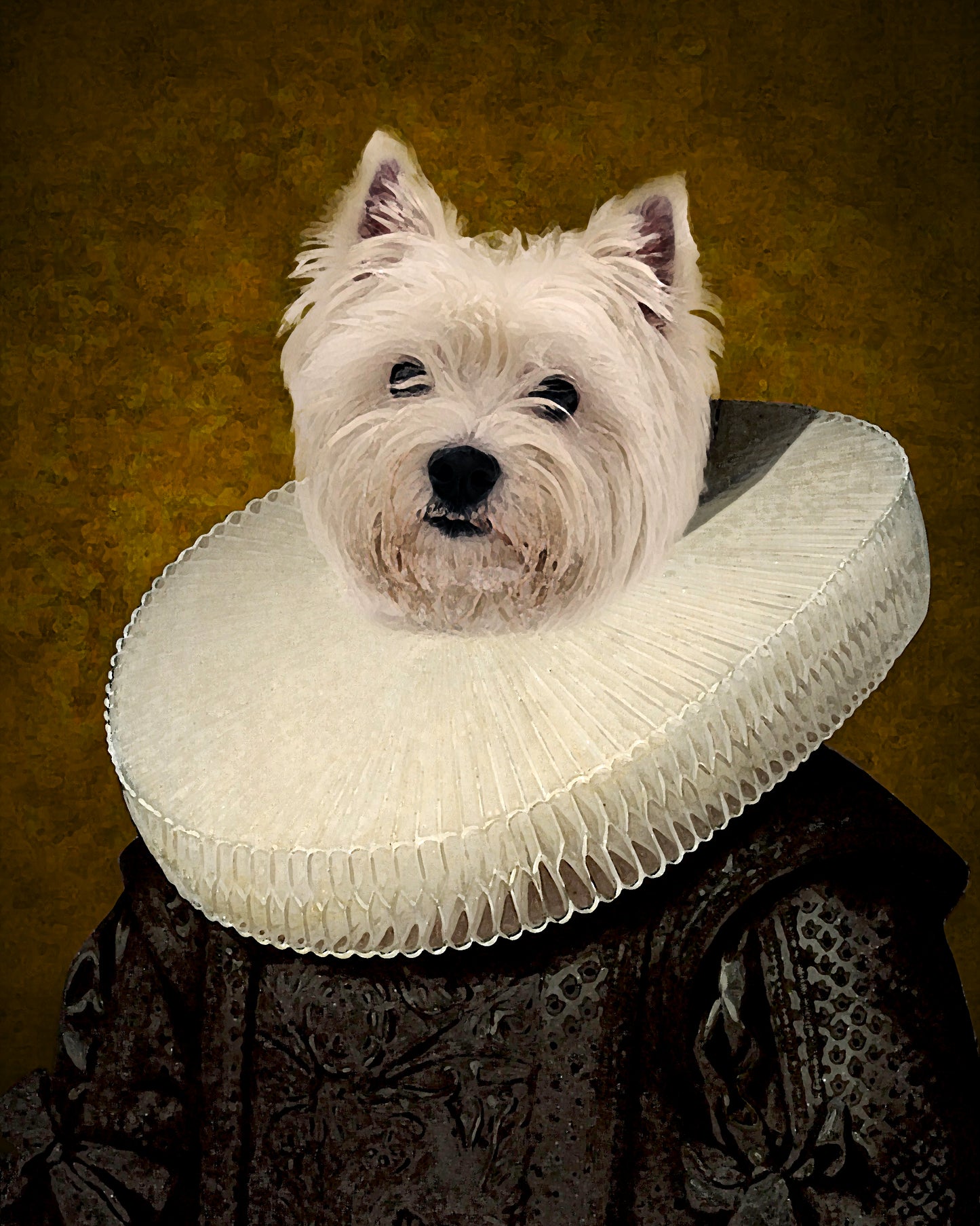 The Ruff Custom Pet Portrait Canvas - Noble Pawtrait