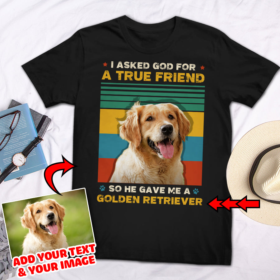 A True Friend Custom Pet T-shirt - Noble Pawtrait