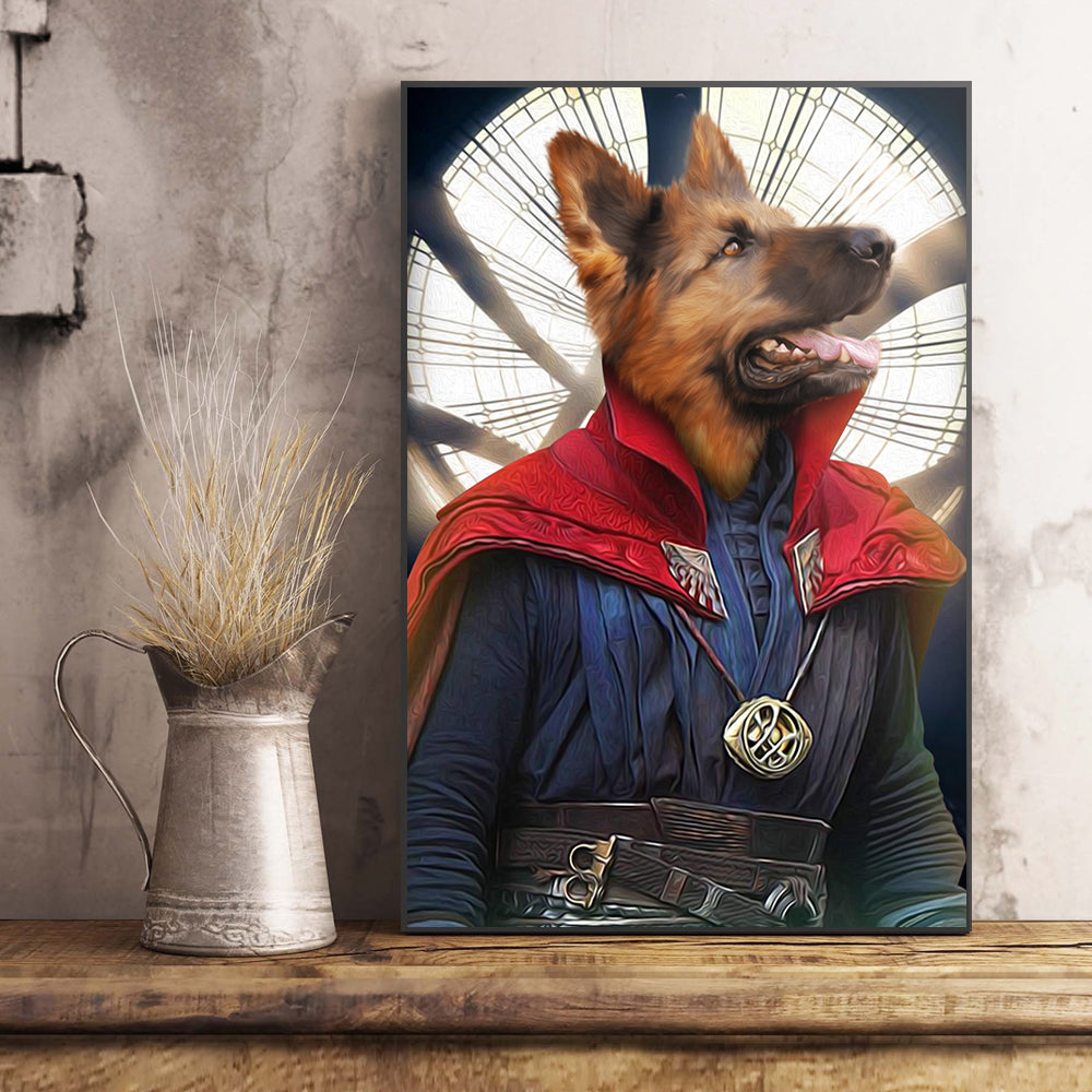 The Doctor Paw Custom Pet Portrait Poster - Noble Pawtrait