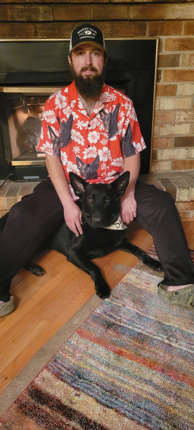 Custom Hawaiian Shirt For Dog Lovers | Personalized Puppy Lovers Gift | Leaves & Flowers Pattern Red ColorAloha Shirt