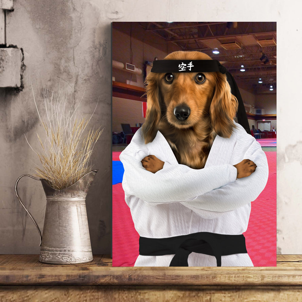 The Karate Paw Custom Poster Pet Portrait - Noble Pawtrait