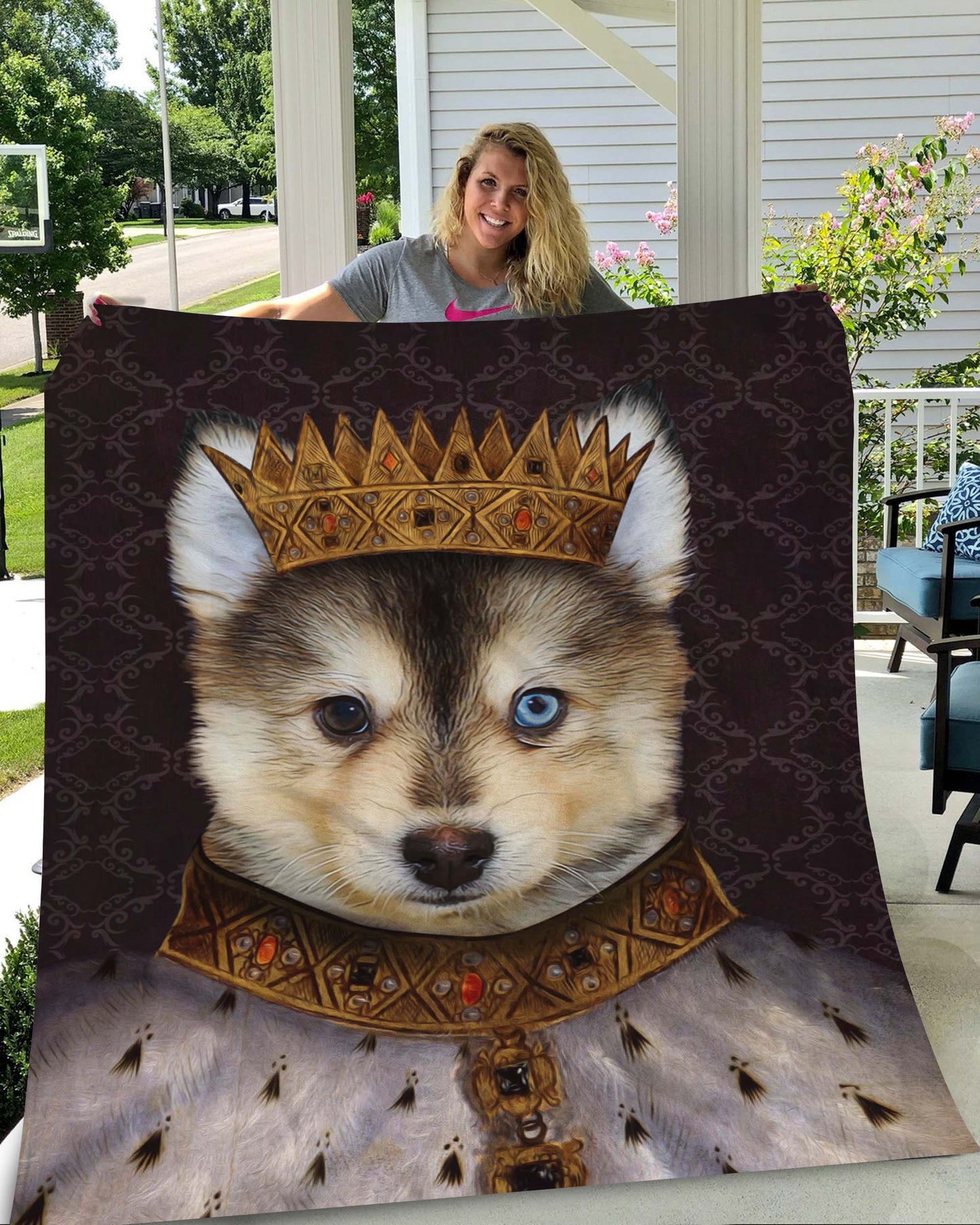 King Henry VII Custom Pet Blanket - Noble Pawtrait