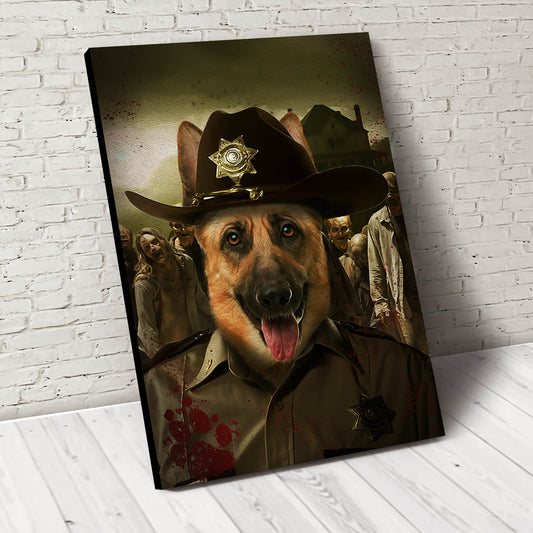 Rick the Paw Pewper Custom Pet Portrait Canvas - Noble Pawtrait
