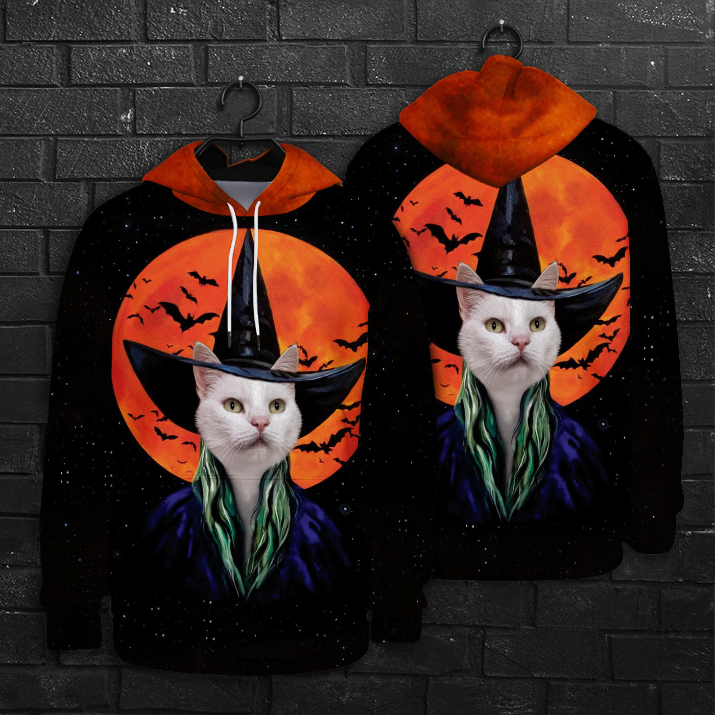 La sorcière Bloodmooon All Over Print Sweat à capuche personnalisé