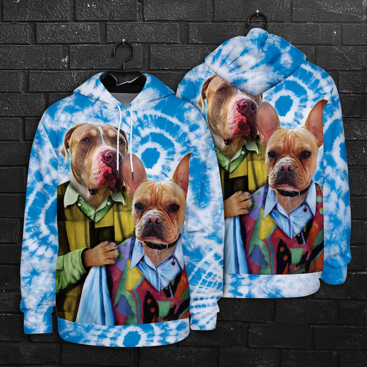 Sweat à capuche personnalisé The Brothers All Over Print