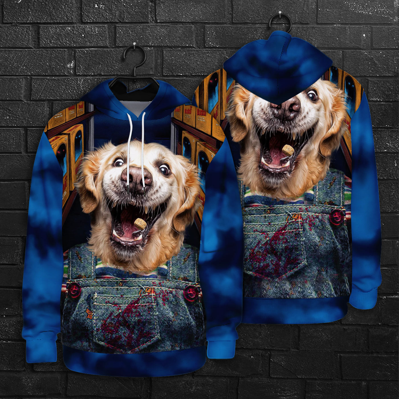 Sweat à capuche personnalisé imprimé sur tout le corps de la poupée