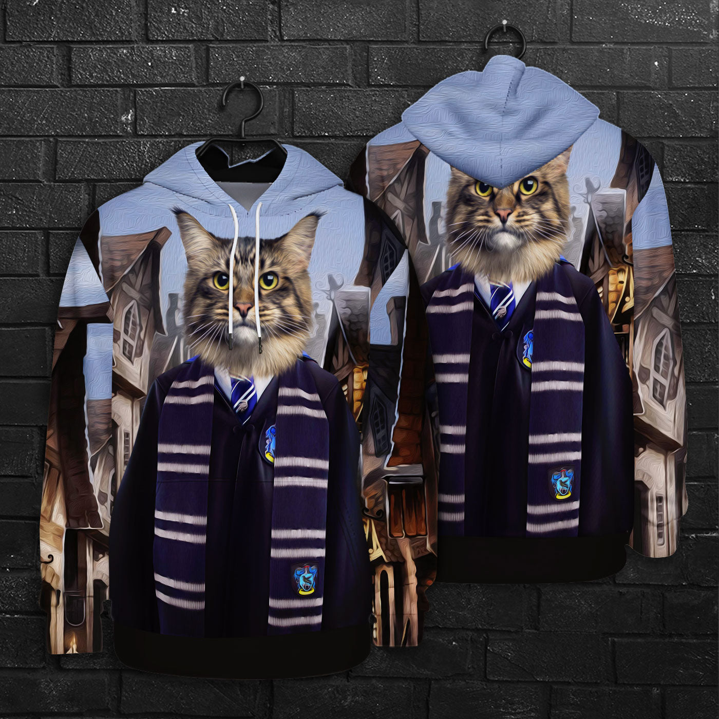 Le sorcier Serdaigle All Over Print Sweat à capuche personnalisé