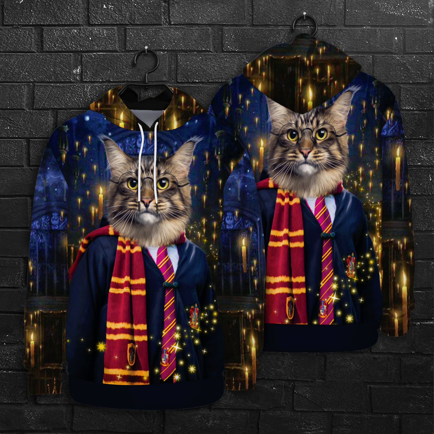 Sweat à capuche personnalisé The Wizard All Over Print