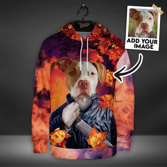 Le couteau à capuche personnalisé imprimé partout