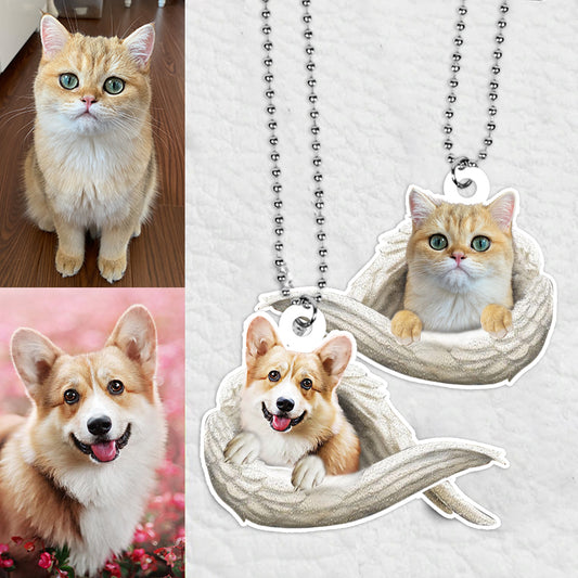 Aile suspendue de voiture personnalisée pour animaux de compagnie 2 faces