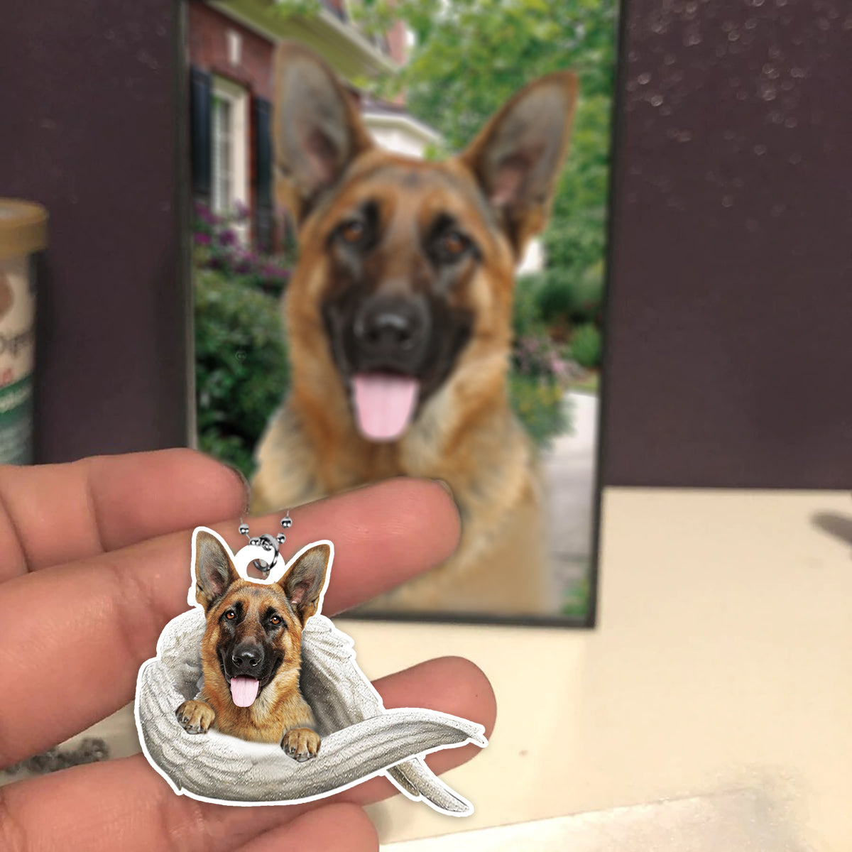 Aile suspendue de voiture personnalisée pour animaux de compagnie 2 faces