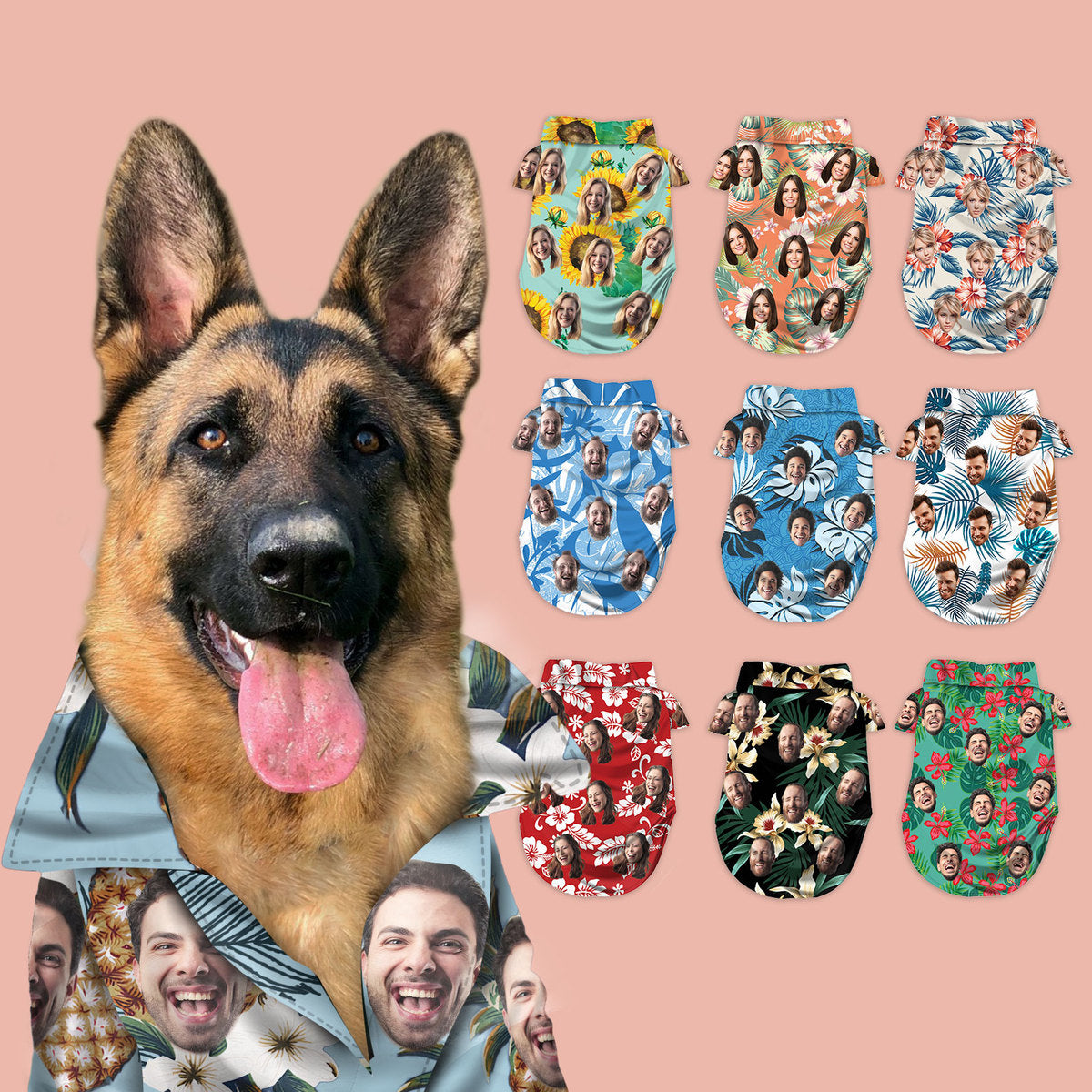 Custom Hawaiian Shirt For Pet Pineapple Pattern