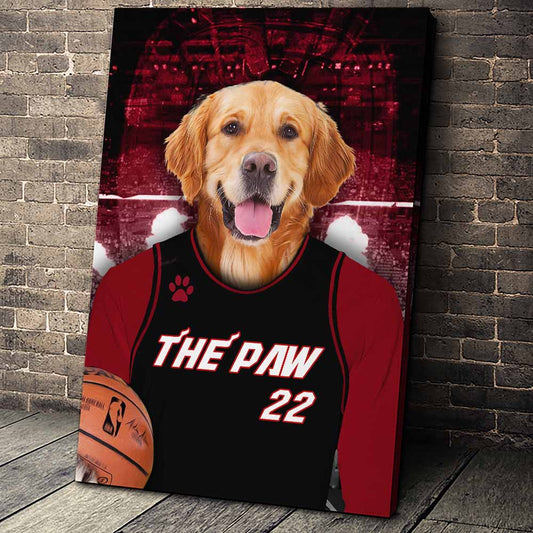 The Redheat Custom Canvas Pet Portrait - Noble Pawtrait