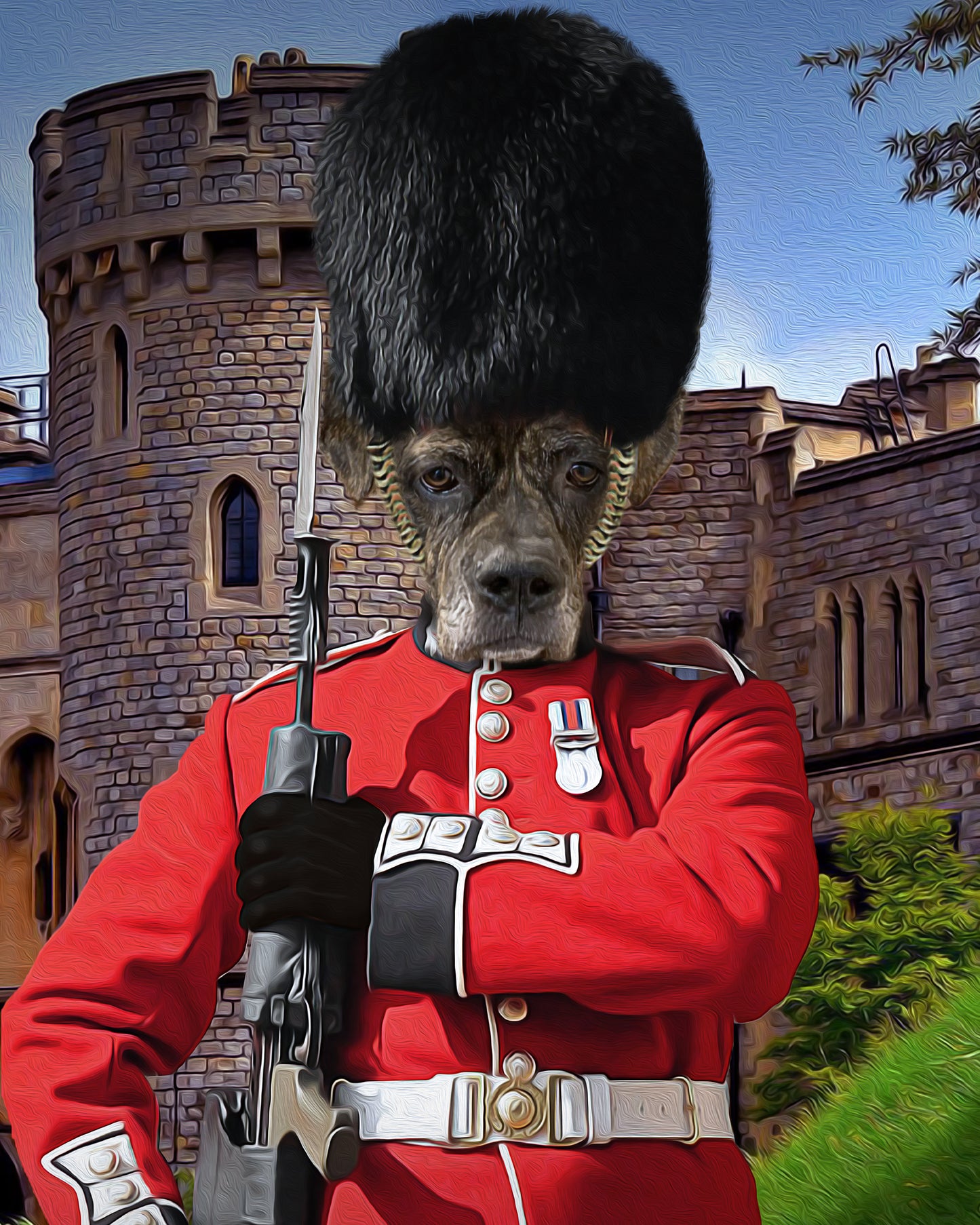 Royal Guard Custom Pet Portrait - Noble Pawtrait
