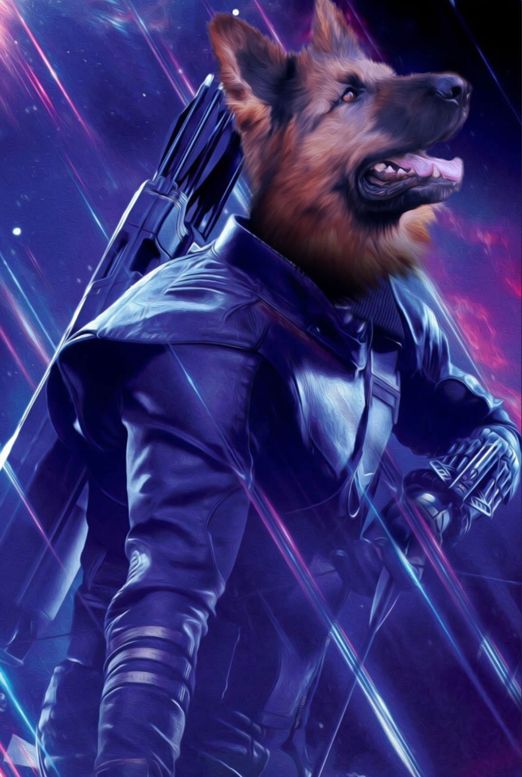 The Archer Custom Pet Portrait - Noble Pawtrait