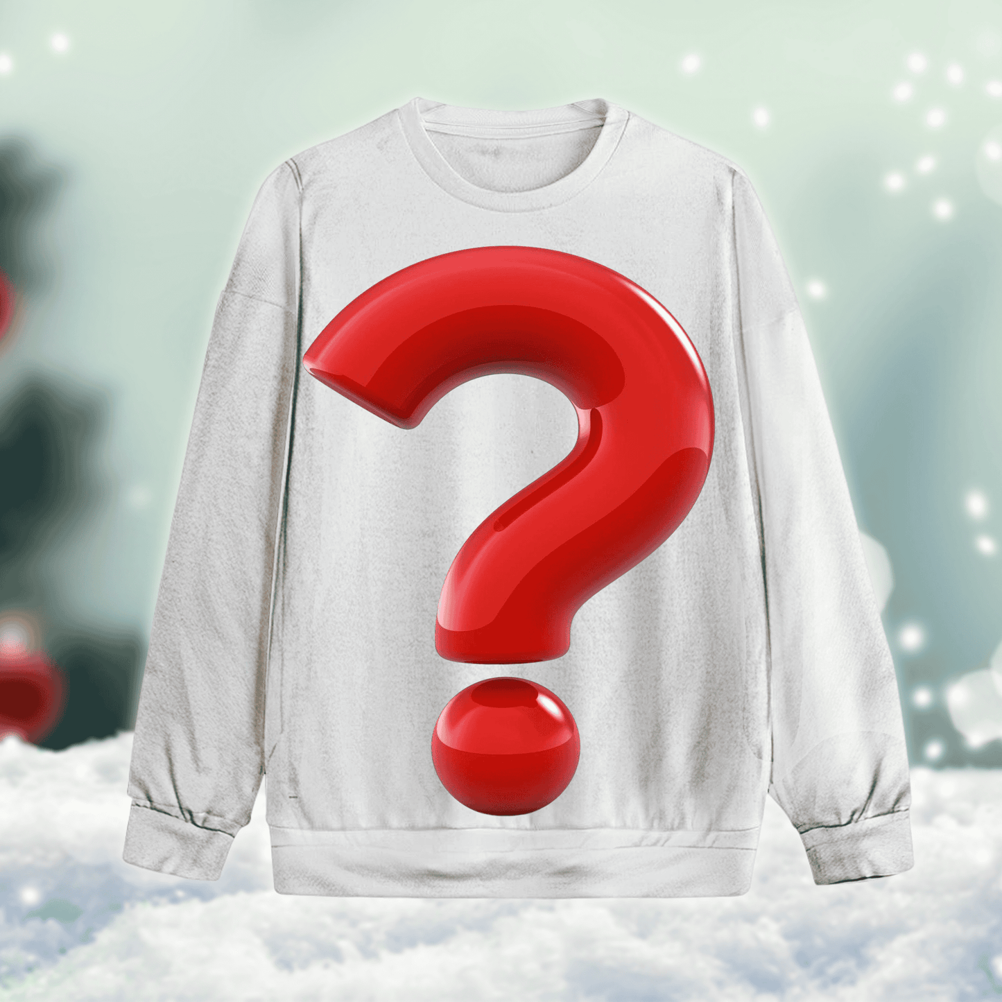 Pull laid personnalisé spécial, tenue de noël personnalisée imprimée partout