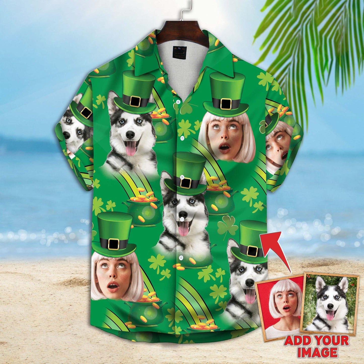 Happy St Patrick Together Short-Sleeve Hawaiian Shirt 4