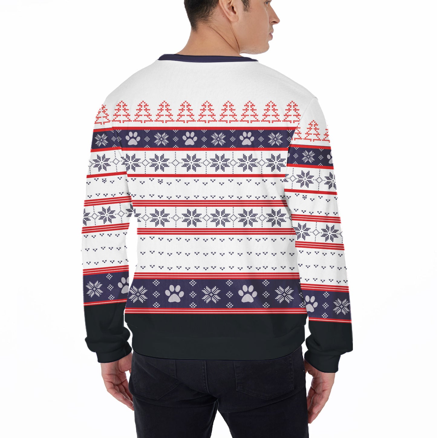 Ugly Sweater All Over Print Custom Merry Christmas White Color