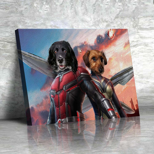 The Ant Couple/ The Ant King & Queen Custom Pet Portrait Canvas - Noble Pawtrait