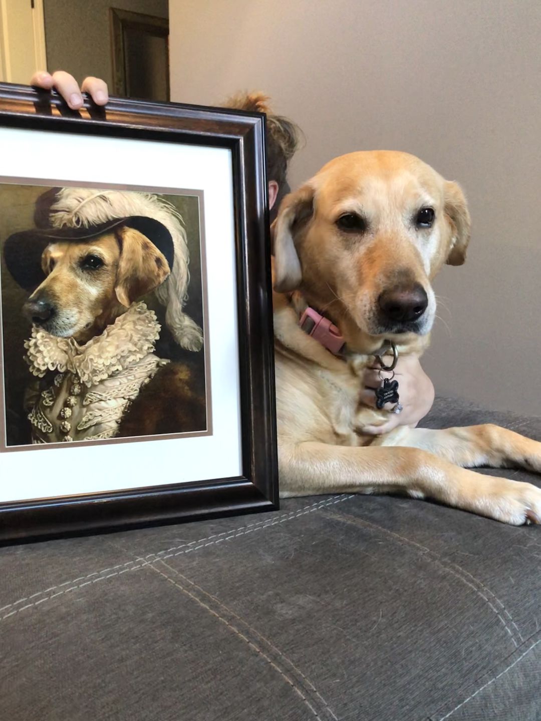 The Dame Custom Pet Portrait Poster - Noble Pawtrait