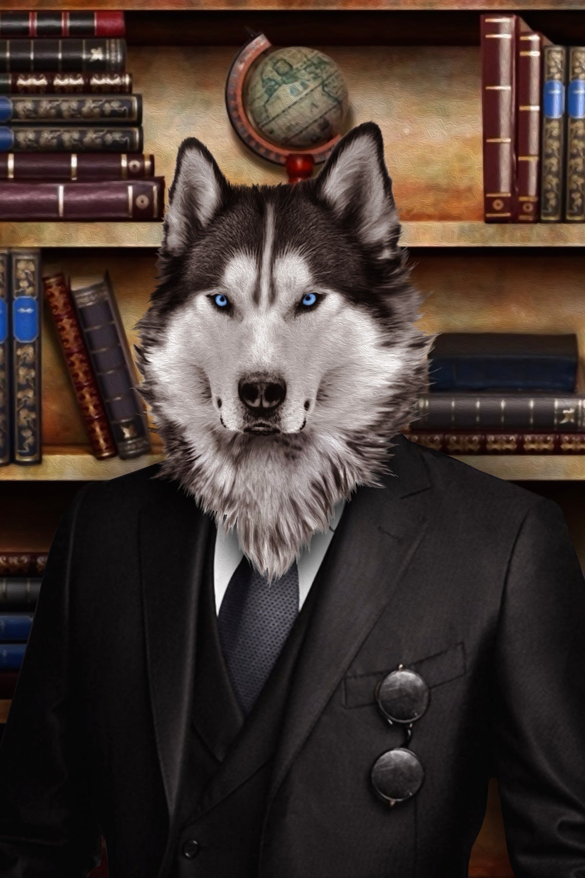 The Grinder Custom Pet Portrait - Noble Pawtrait