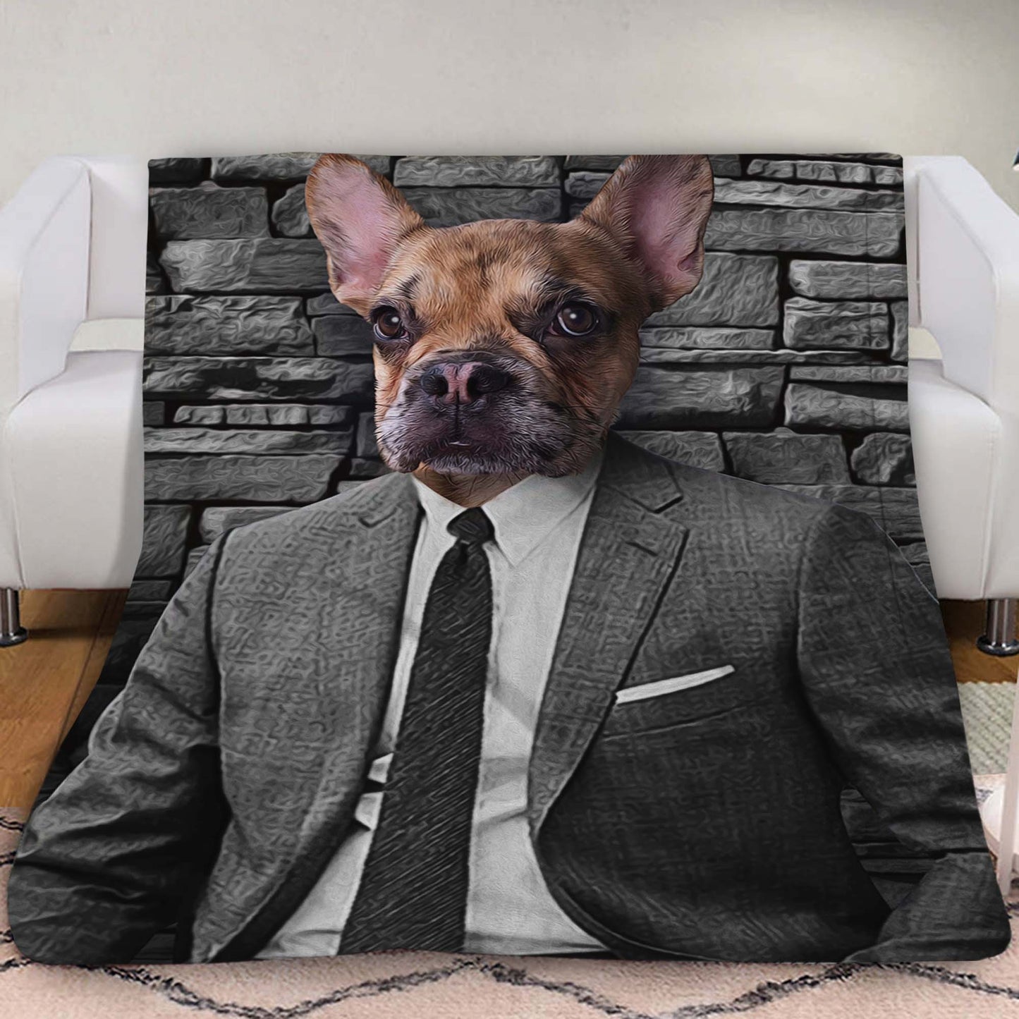 The Hustler Custom Pet Blanket - Noble Pawtrait
