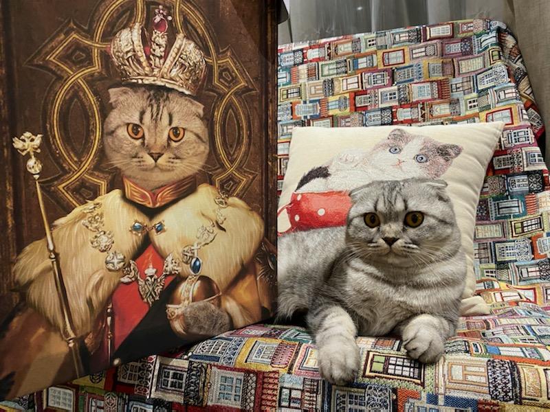 The King Custom Pet Portrait - Noble Pawtrait