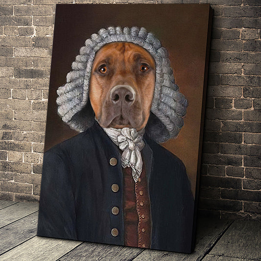 The Law Custom Pet Portrait - Noble Pawtrait