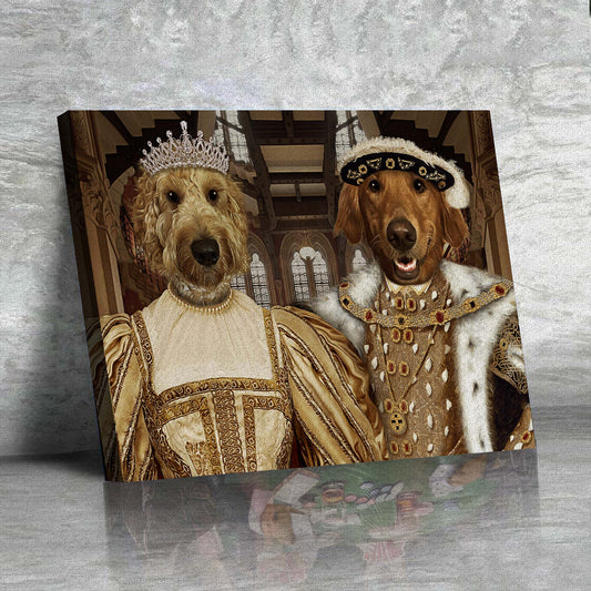The Noble Royal Couple Custom Pet Portrait - Noble Pawtrait