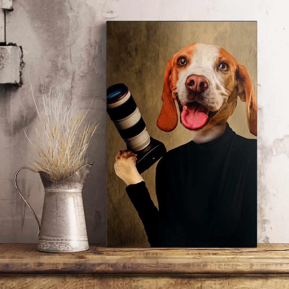 The Photographer Custom Pet Portrait Poster - Noble Pawtrait