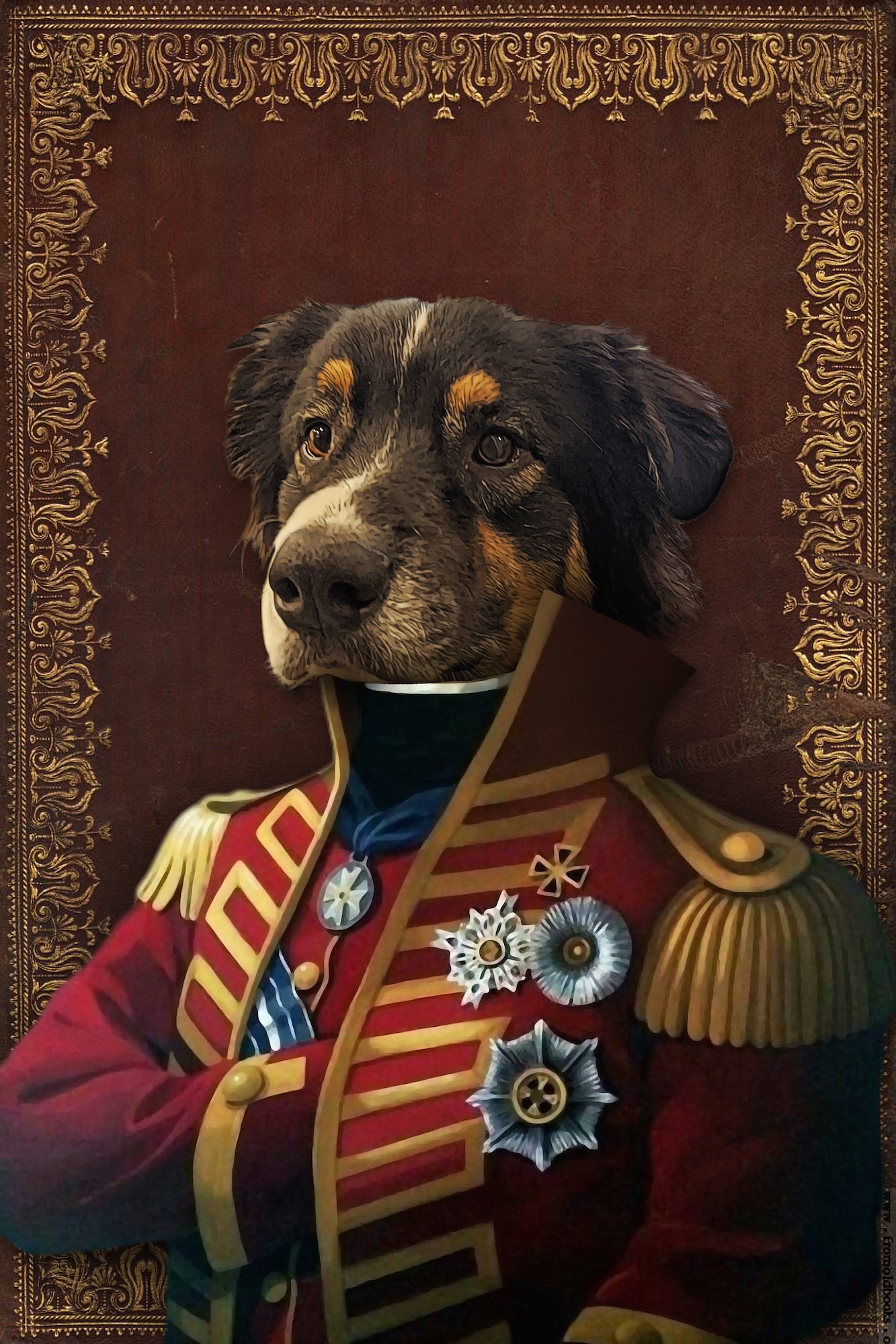 The Pilus Prior Custom Pet Portrait Canvas - Noble Pawtrait