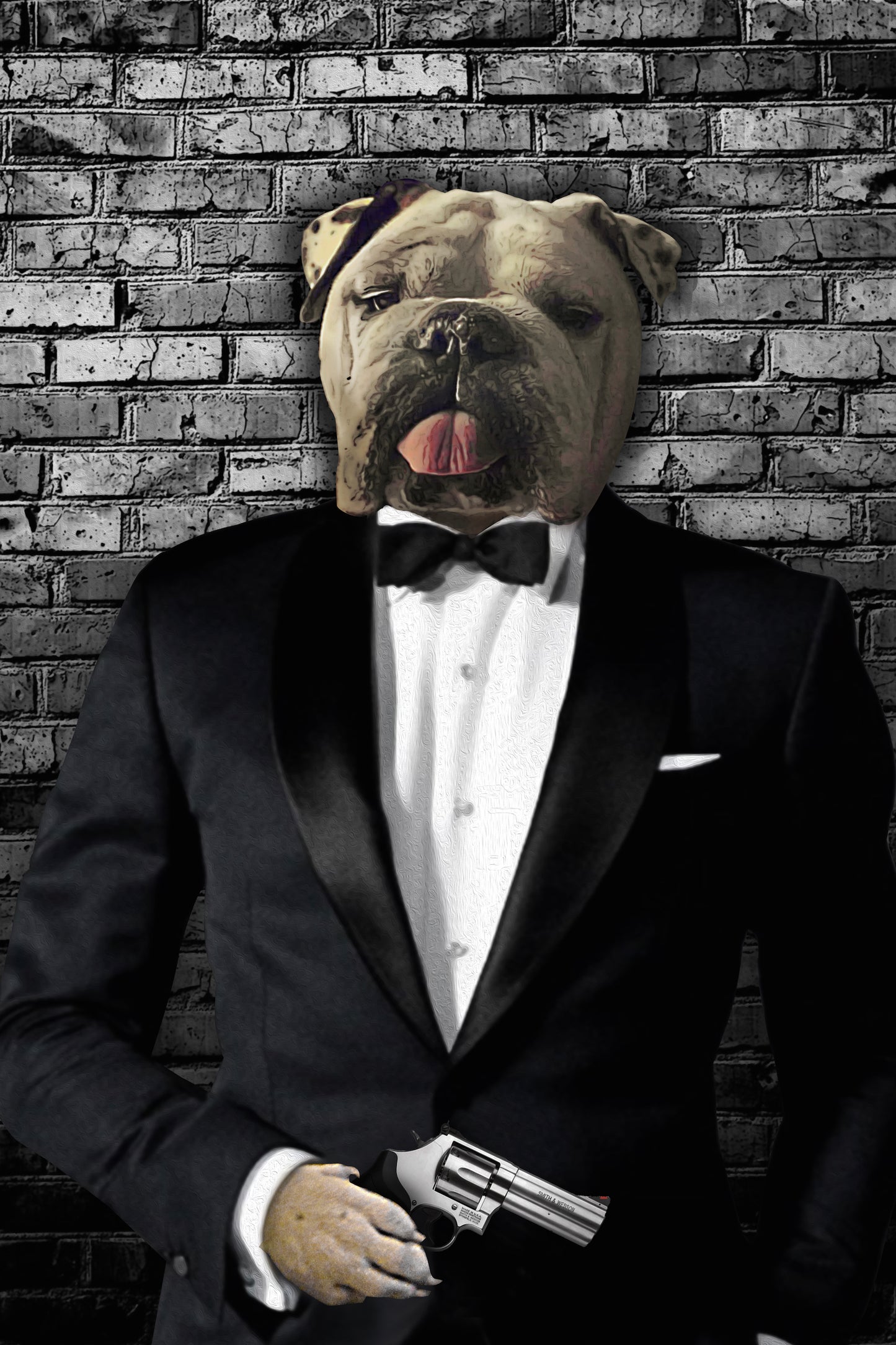 The Secret Agent Custom Pet Portrait - Noble Pawtrait