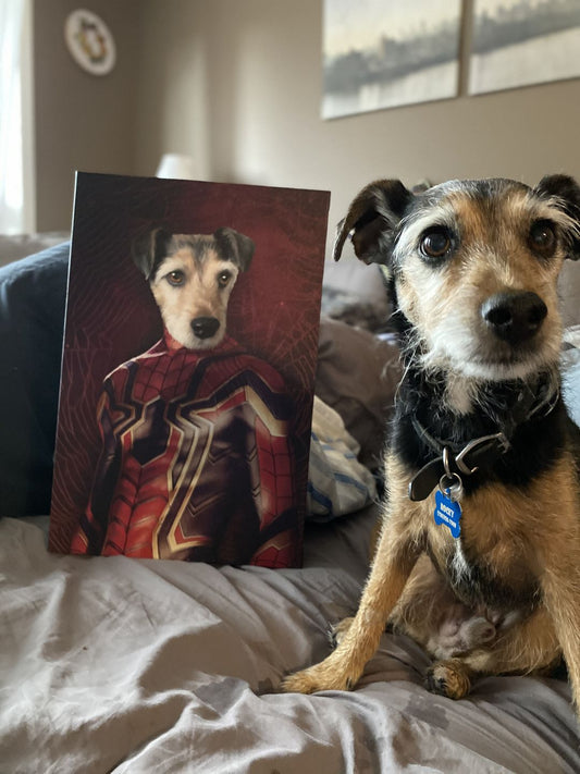 The Spider Paw Custom Pet Portrait - Noble Pawtrait