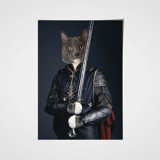 The Sword Legend Custom Pet Portrait Poster - Noble Pawtrait