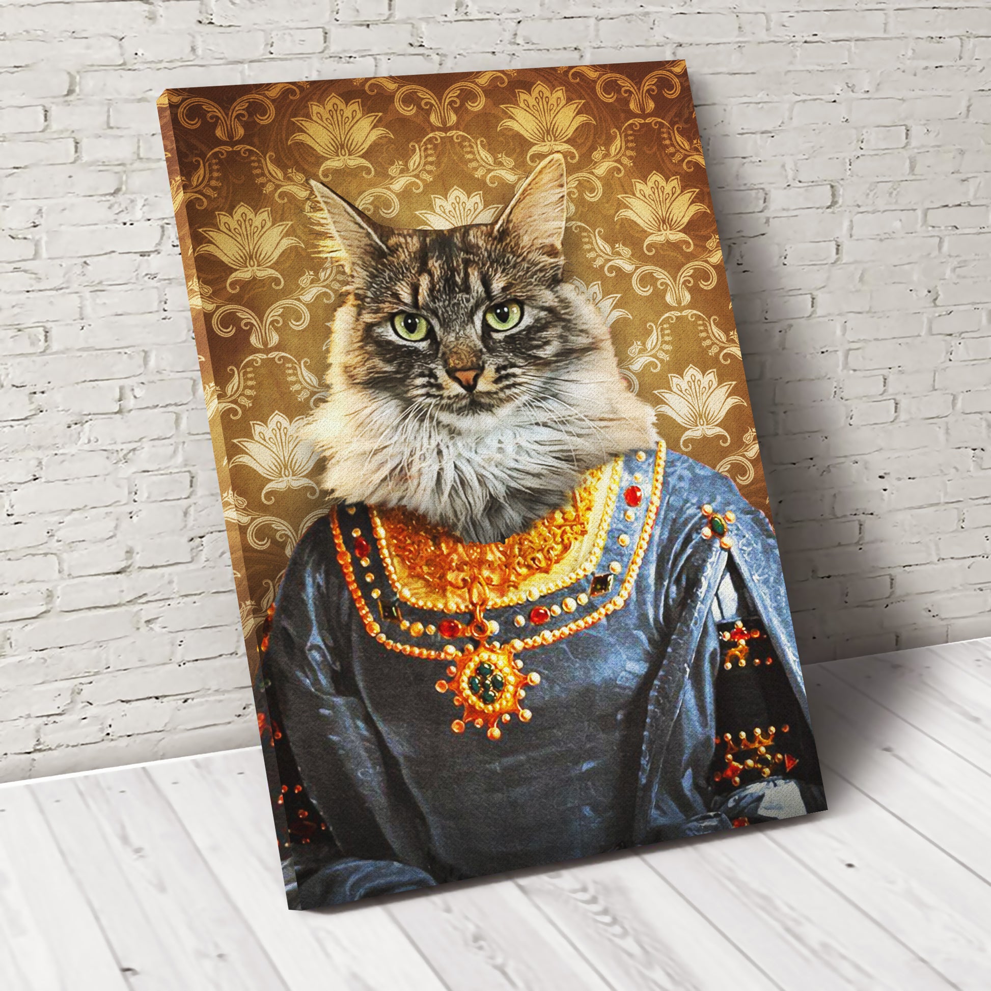 The Marchioness Custom Pet Portrait Canvas - Noble Pawtrait