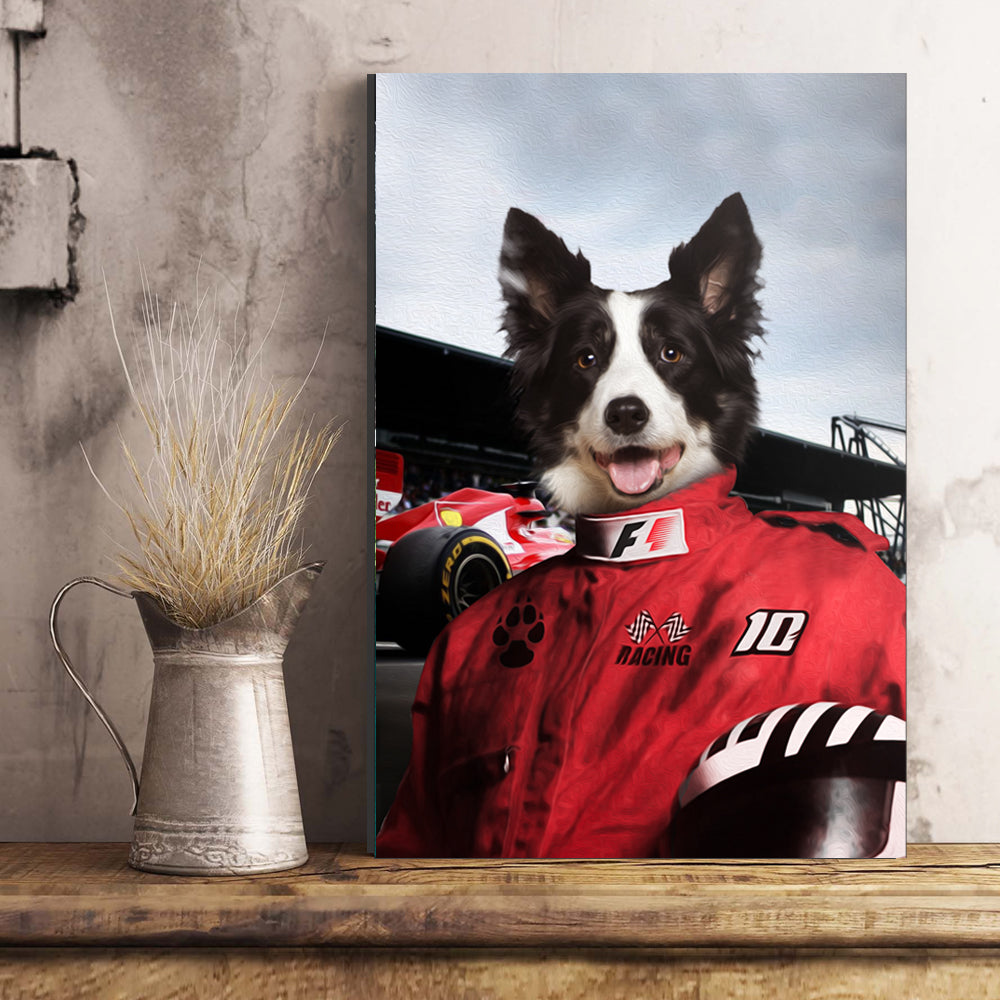 The Racer Custom Poster Pet Portrait - Noble Pawtrait