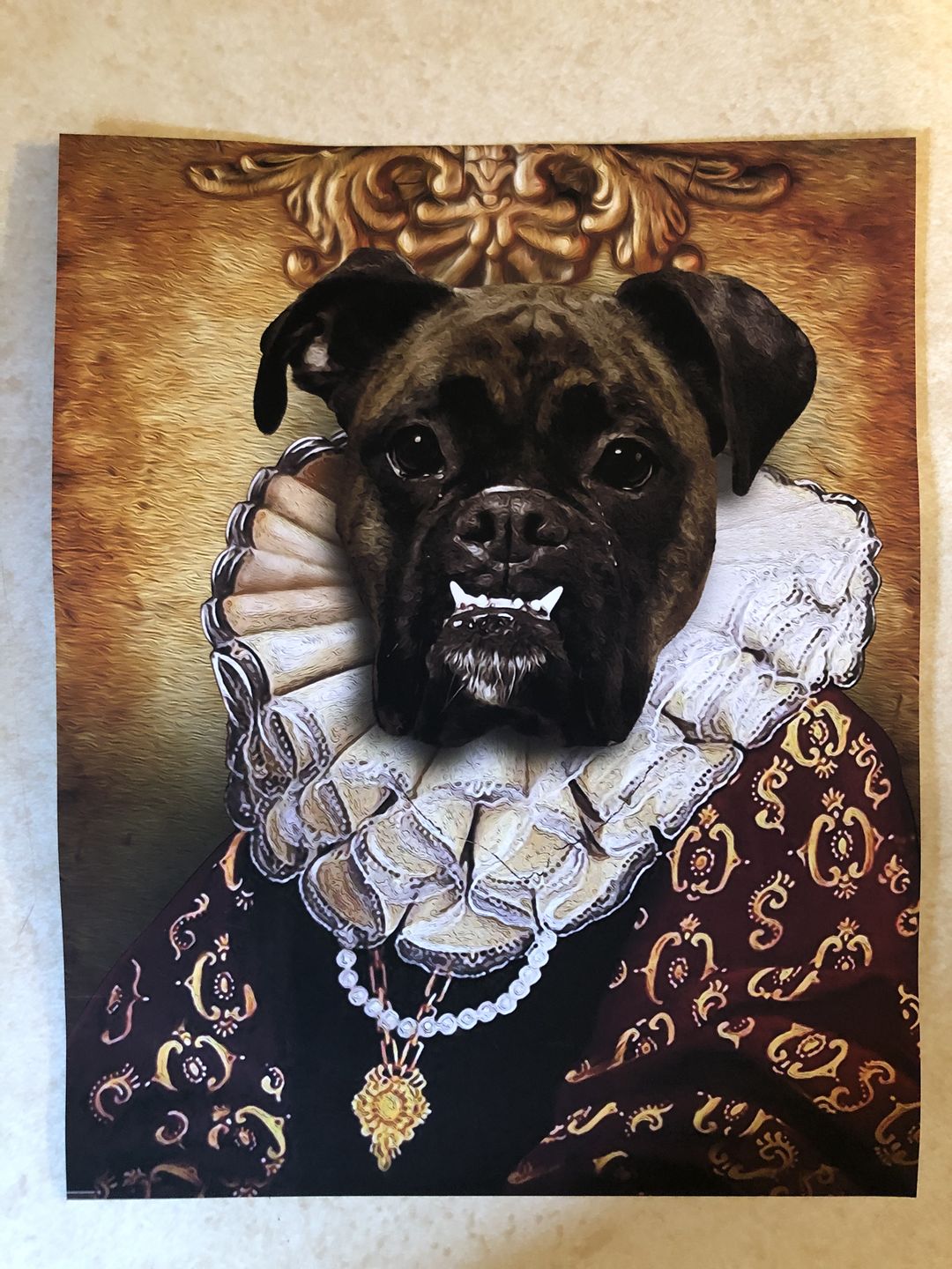 The Duchess Custom Pet Portrait Poster - Noble Pawtrait