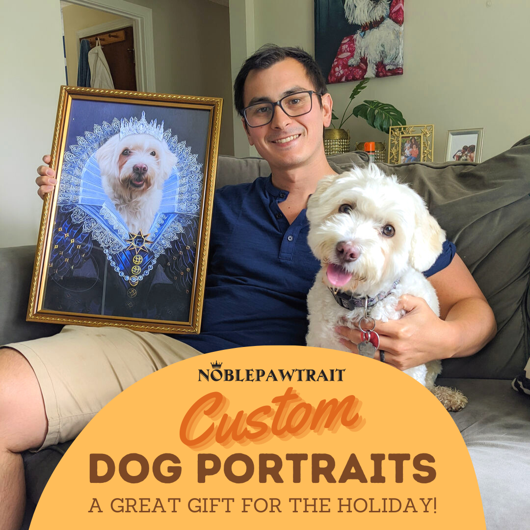 5 Custom Dog Portraits - A Great Gift for the Holidays