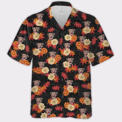 Custom Your Own Hawaiian Shirt With Your Pet Photo Autumn Vibes