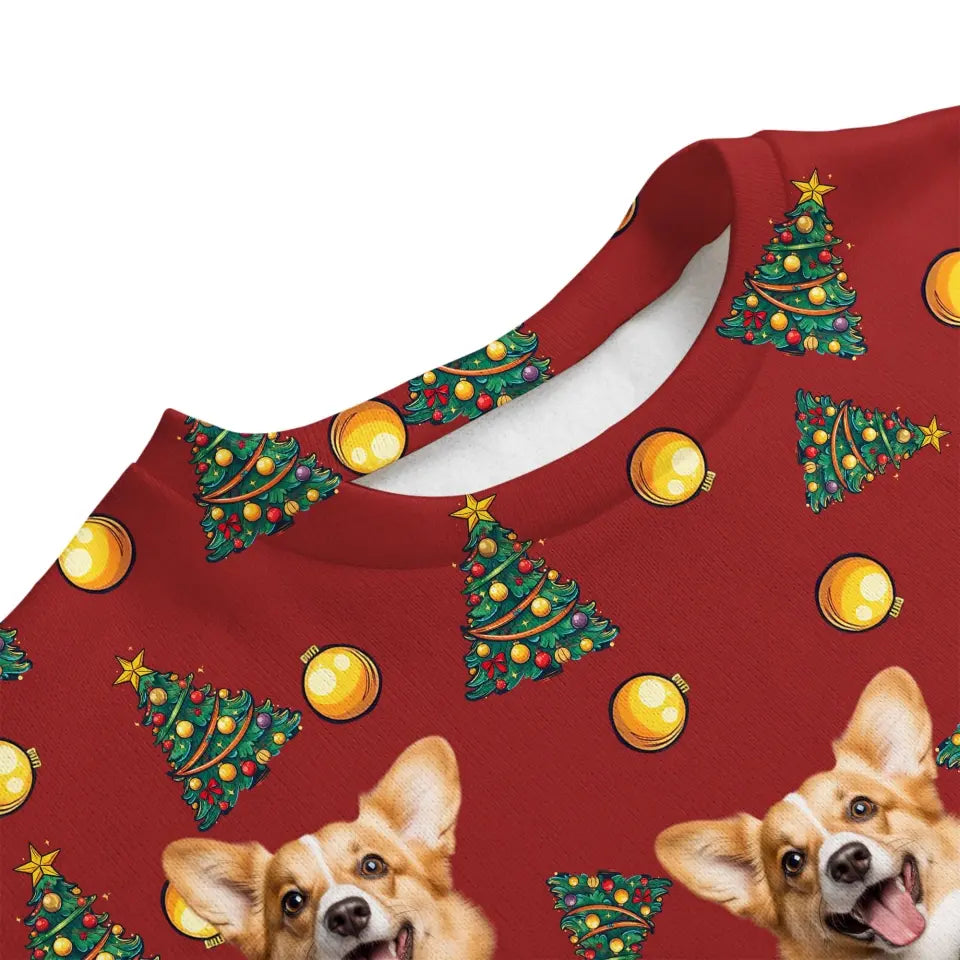 Custom Your Own Christmas Sweater With Your Pet Face