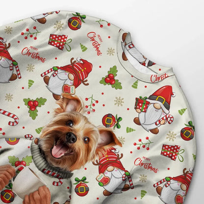 Custom Your Own Christmas Sweater Within Sweater With Your Pet Face