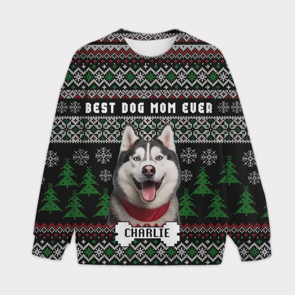 Custom Your Own Christmas Sweater With Text And Your Pet Face