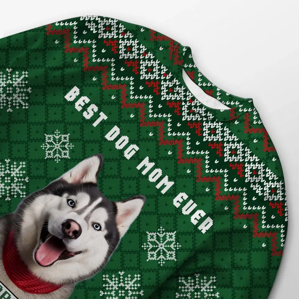 Custom Your Own Christmas Sweater With Text And Your Pet Face