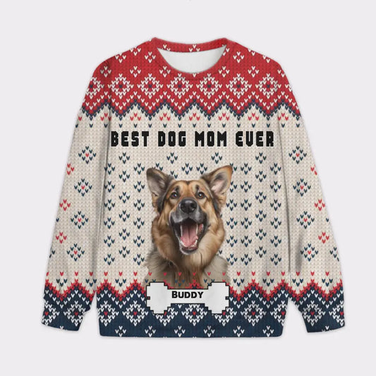 Custom Your Own Christmas Sweater With Text And Your Pet Face