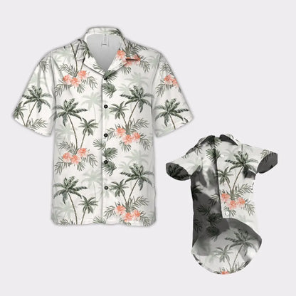 Matching Pet And Owner Button Shirt